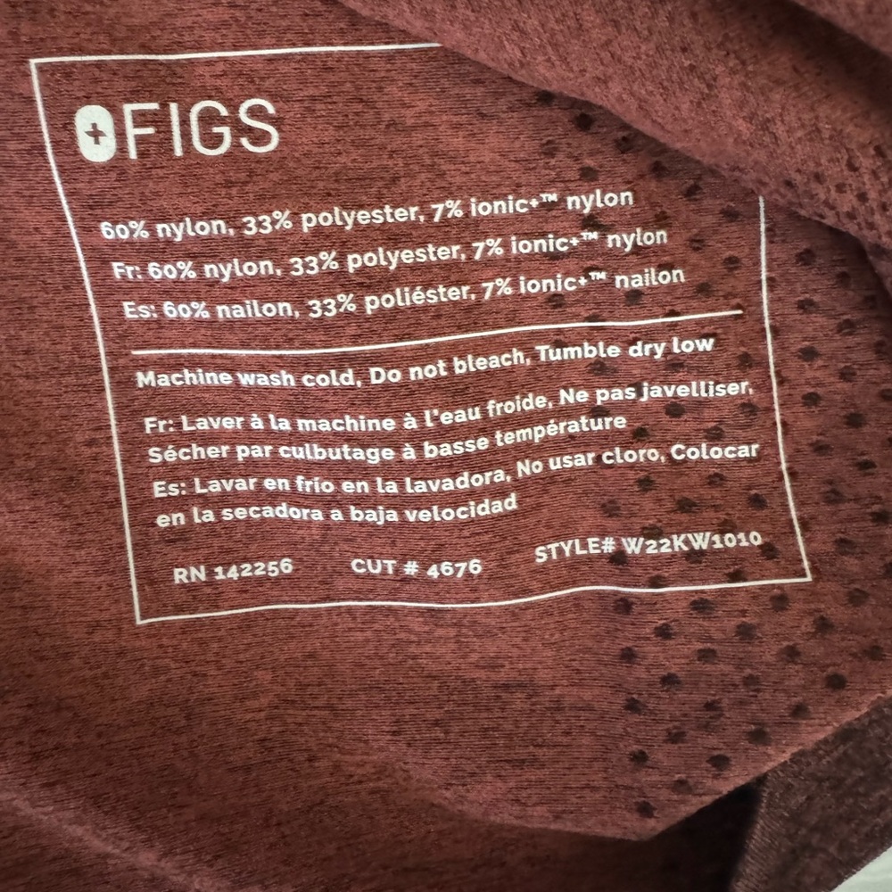 figs salta seamless longsleeve underscrub XS - Picture 4 of 4